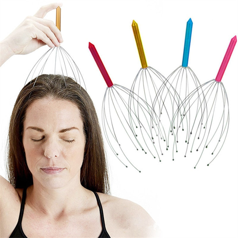 1pc Hand Held Scalp Head Massager