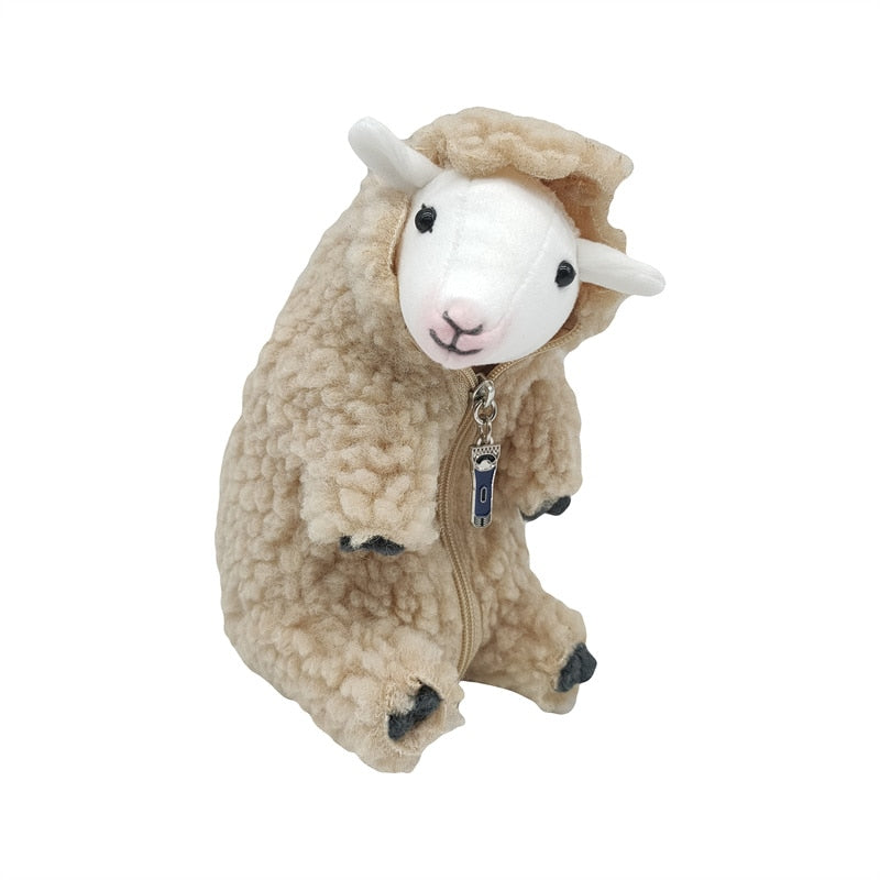 16cm Cute Shaved Alpaca Plush Toy