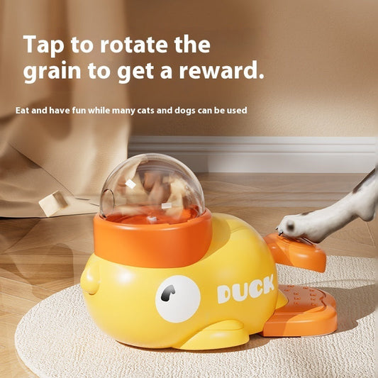 Yellow Duck-Shaped Interactive Dog/Cat Entertainment Toy