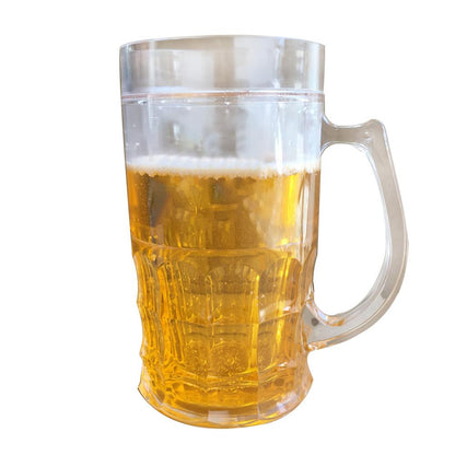 450ml Creative Cool Double Mezzanine Summer Fake Beer Glass