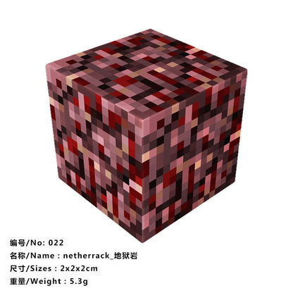 10pcs Magnetic Building Blocks Gold iron diamond Ore Cube Model New Magnet Creative Designer DIY Toys for Children