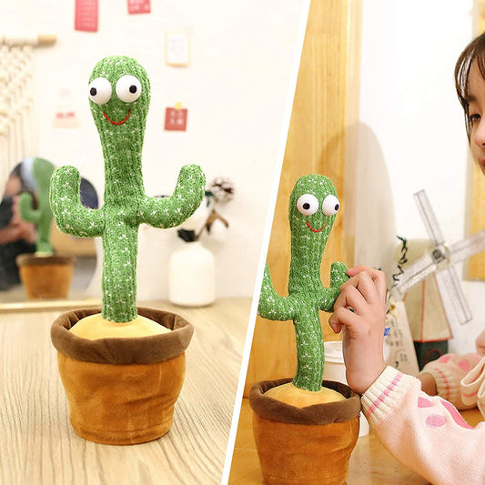 Electric Dancing Cactus Plush Stuffed Toy with Music